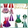 Conjunto de Fantasia de Halloween Hocus Pocus Winifred Sarah Sanderson para Crianças Perfeito Para Festas a Fantasia!
