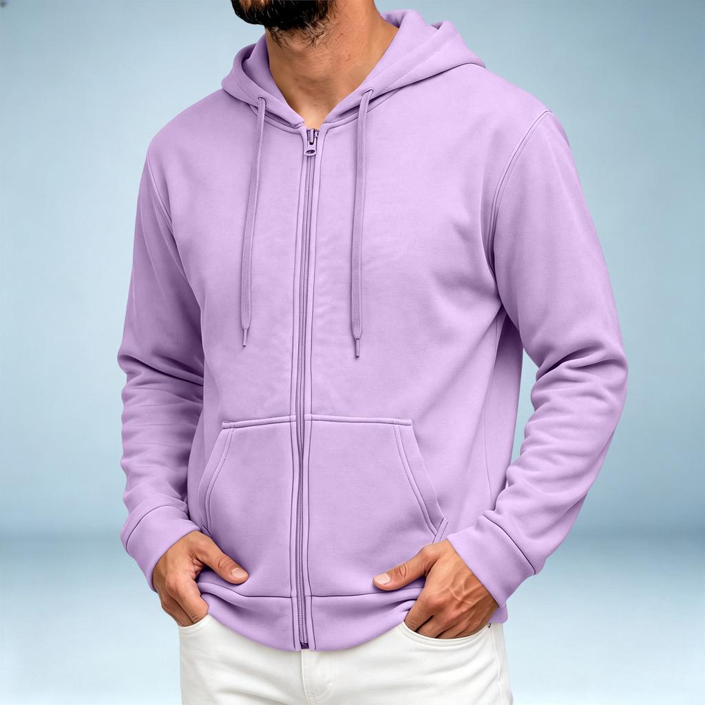 Men's Casual Hooded -Lined Jacket Color for Everyday Wear