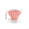 Ceramic Coffee Filter Cup Reusable Single Maker for Office Travel 2pcs Pink