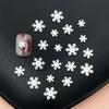 100pcs Resin Mini Cute Mini White Christmas Snowflakes Nail Art Flatback Rhinestone DIY Christmas Scrapbook Crafts