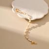 Irregular Natural Pearl Handmade Bracelet Gold Plated Ot Clasp Elegant Sweet Women Jewelry