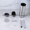 Stainless Steel Toilet Brush, Detachable & Washable, Wall-Mountable & Floor-Standing, Long Handle for Bathroom Use.