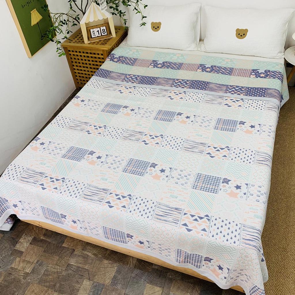 Pure Cotton Six-Layer Gauze Mat: Cool, Soft, and Thick - Perfect for All Seasons, Babies, and Dorm Beds