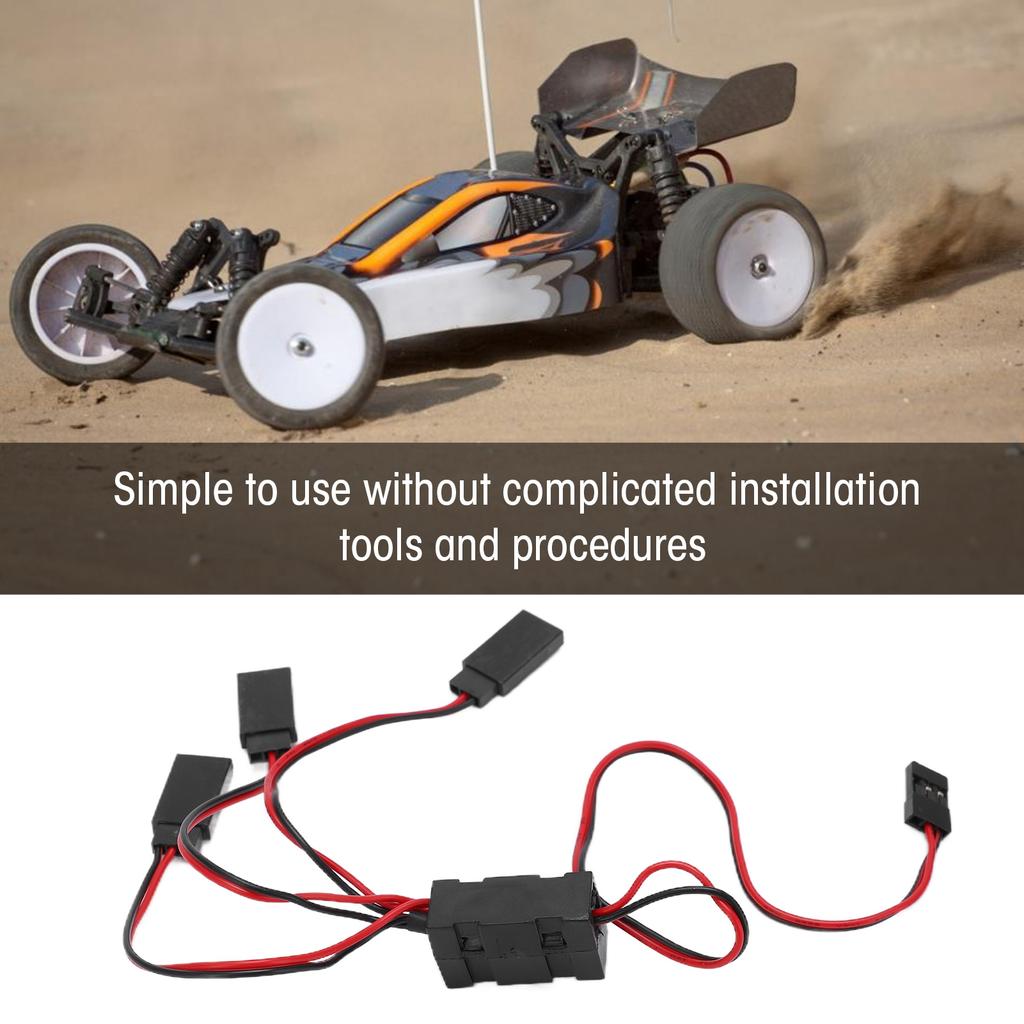 JR to JST Y Splitter Harness Parallel Wire 1 for 3 Y Cable with Switch for Remote Control Cars
