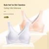 Sömlös Andningsbar Sommar-BH för Kvinnor i Issilke med Halvfasta Kupvaddar