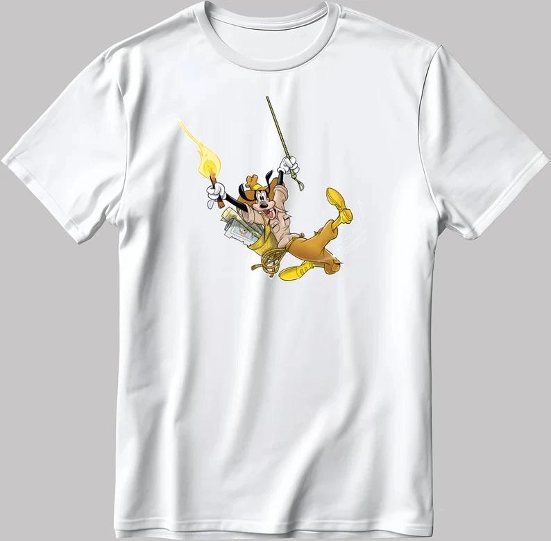 Goofy Basketball White T Shirt S