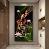 Beautiful Chinese Red Koi Carp Canvas Painting Perfect Home Decor To Bring Luck and Prosperity Prints Posters For Home Wall Art