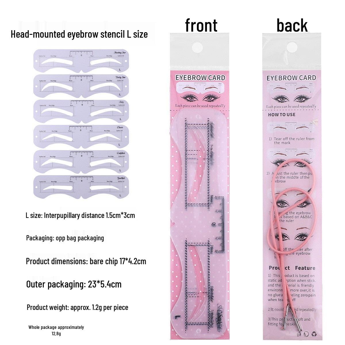

Men s Cross-Border Integrated Eyebrow Stencil & Drawing Set - Beginner Friendly Eyebrow Makeup Tools