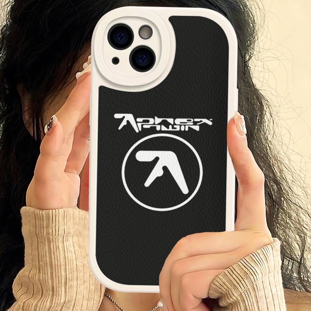 DJ A-Aphex T-Twin Phone Case Hard Leather For IPhone 14 13 16 Mini 15 14 11 12 Pro Max Plus Fundas