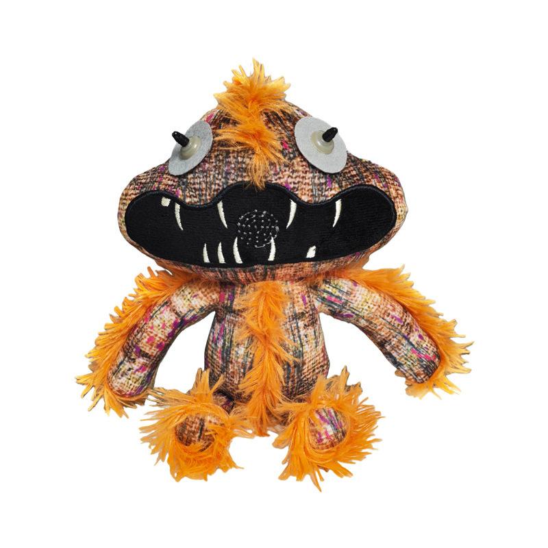 Jouets en peluche périphériques de série de jeux, monstres à dents orange et Lily souriante, jouets cadeaux d'anniversaire, coussins en peluche