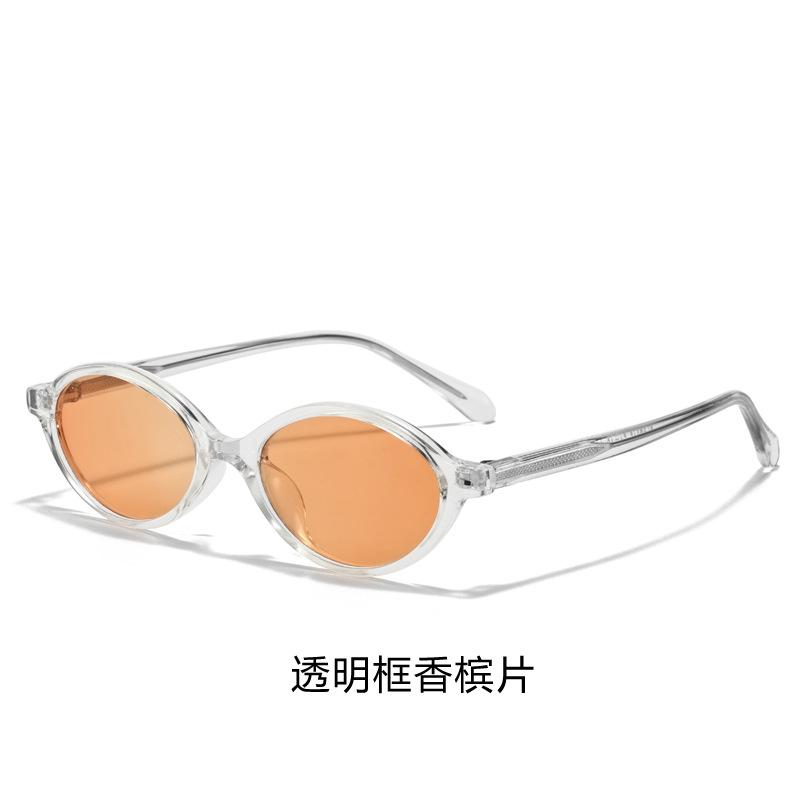 European and American tortoiseshell oval frame polarized sunglasses female Internet celebrities fashion wear anti-blue glasses tide