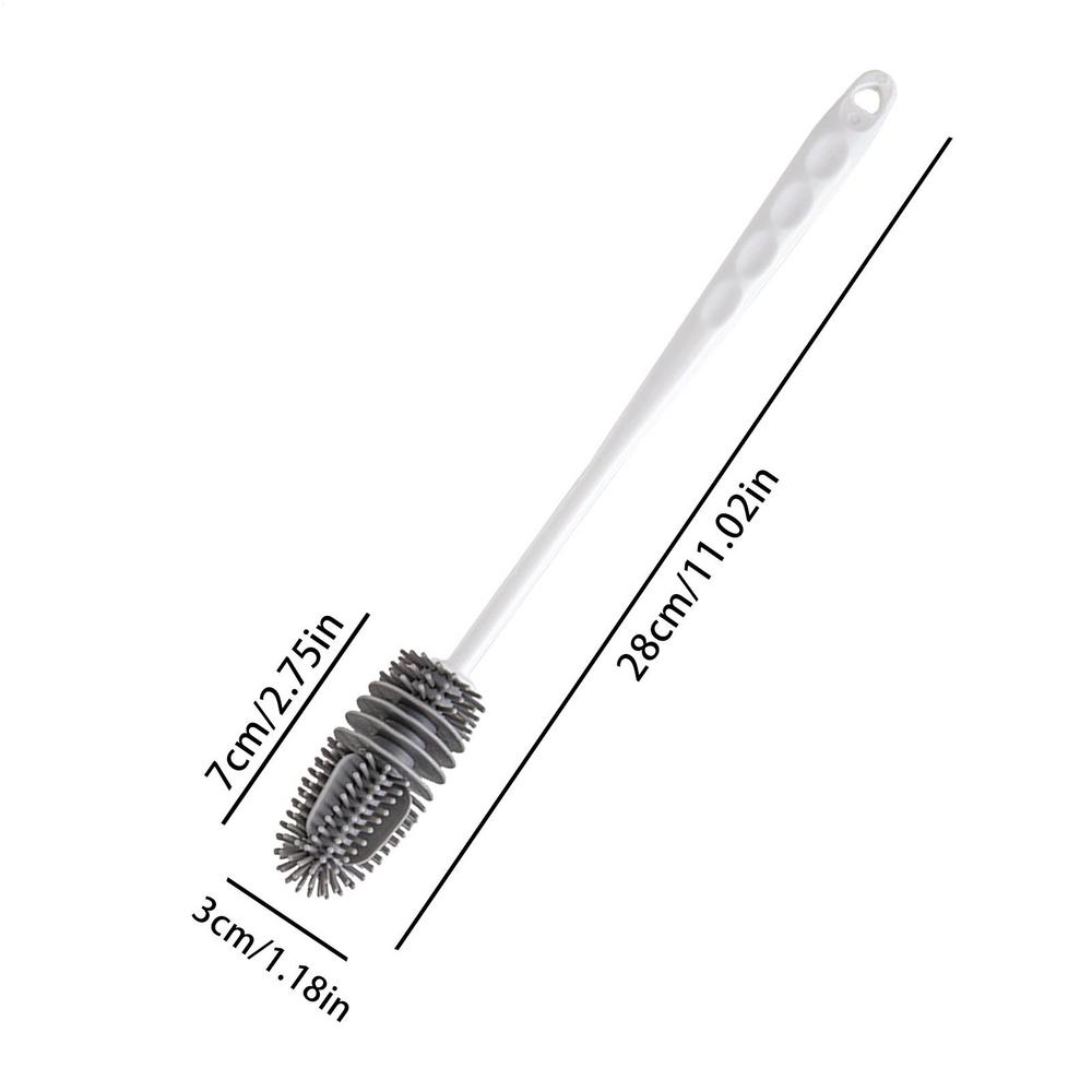 

Silicone Cup Cleaning Brush Long Handle Water Bottle Glass Cup Scrubbing Brushes For Cleaning Baby Bottles, Sports Bottles