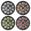 1 Piece Round LED Tail Light 16 LEDs 50000 Hours ABS Material