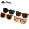 1/6pcs Fashion Large Square Sunglasses Women Designer Cateye Sun Glasses  Vintage Female Color Frame Eyeglasses UV400 Oculos