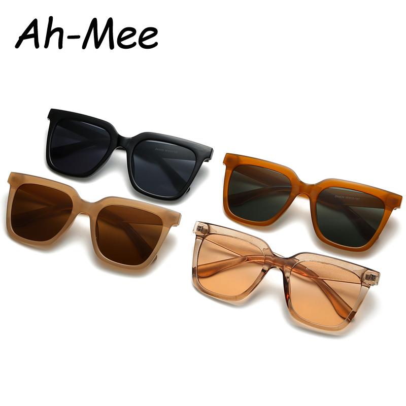 1/6pcs Fashion Large Square Sunglasses Women Designer Cateye Sun Glasses Vintage Female Color Frame Eyeglasses UV400 Oculos