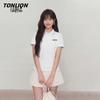 TonLion Women's Contrast Polo T-Shirt