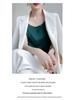 Women's Loose Silk Camisole Vest - Sleeveless Satin Round Neck Top for Summer
