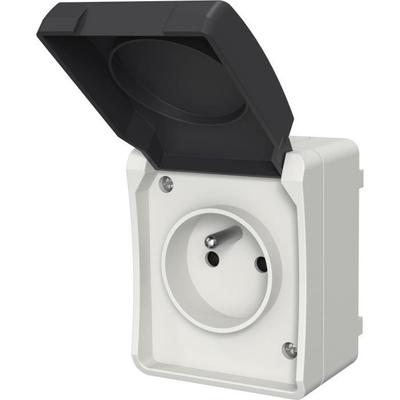 Waterproof Double Socket - Aquatop - Ref. 9673 - IP54 - Ready To Install - Single-phase