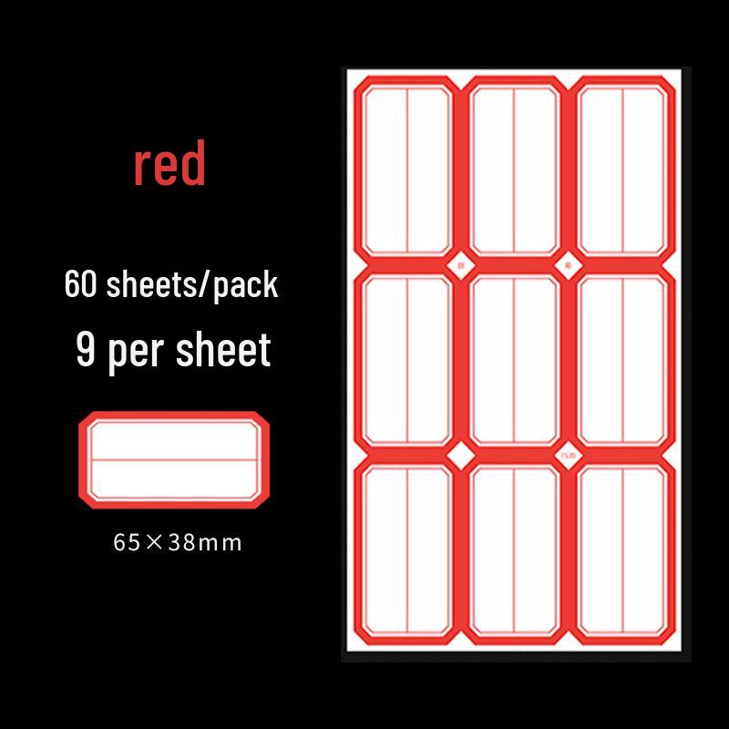 Vodotěsné, Ručně psací, Samolepicí jmenovky a klasifikační štítky