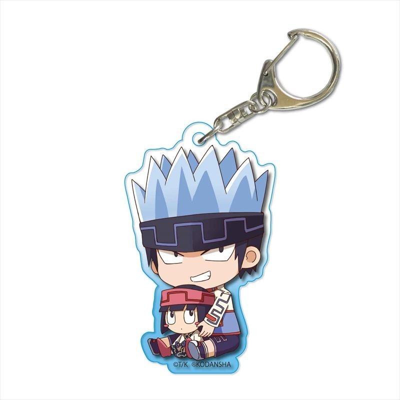

Anime SHAMAN KING cute key chains Standing Model Plate Desk Decor Standing Gift Tachikawa Kei Acrylic Stand Model Plate Cosplay 6 cm