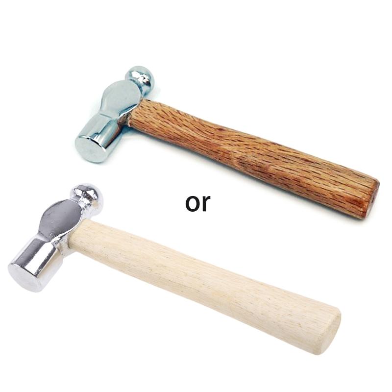 Wooden Handle Hammer Car Escape Tool Hand Hammer Multi Function Hammer Smashing Walnut Hammer Metal Steel Made Durable
