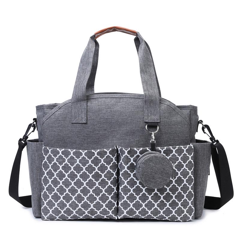 Mom & Baby Lightweight Tote: Single Shoulder Mummy Bag with Inner Divider for Travel & Commute
