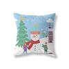 Home Decor Merry Christmas Reindeer Print Pattern Cushion Cover Living Room Sofa Decor Polyester Throw Pillow Pillow Cover