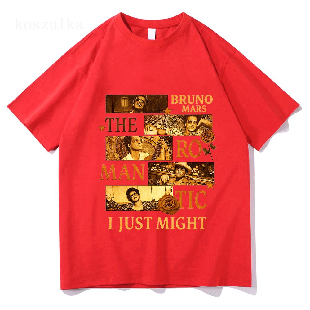Bruno Mars 2026 RoUnisextic Tour Embroidered TShirt Popular Soul Concert TShirt Mini Retro Music Fan Peripheral Goods Tour