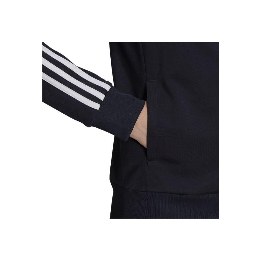 Adidas Essentials Striped Logo Print Solid Legend Ink Jacket Women Jacket H48444