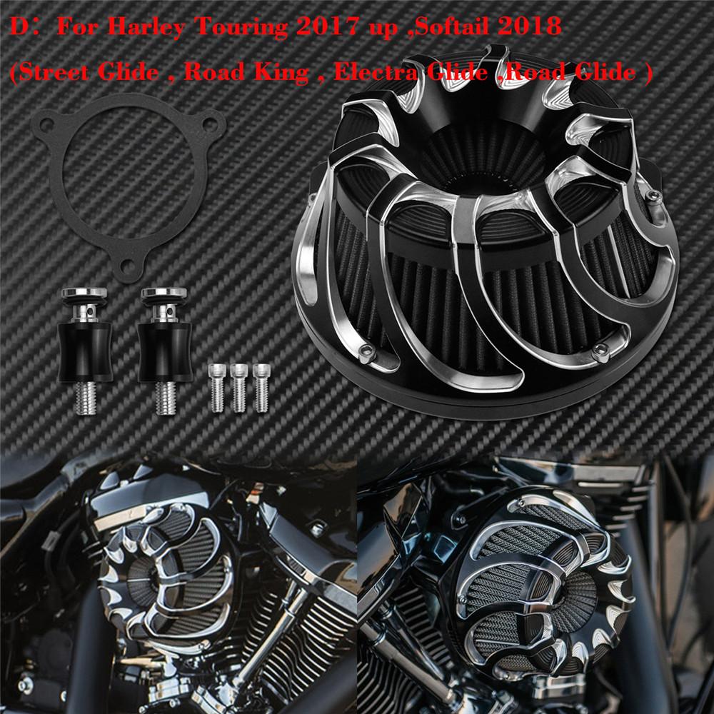 Motorcycle Air Cleaner Intake Filter Grey Element For Harley Touring Electra Street Glide FLHX Sportster XL Dyna Softail FLSTSE