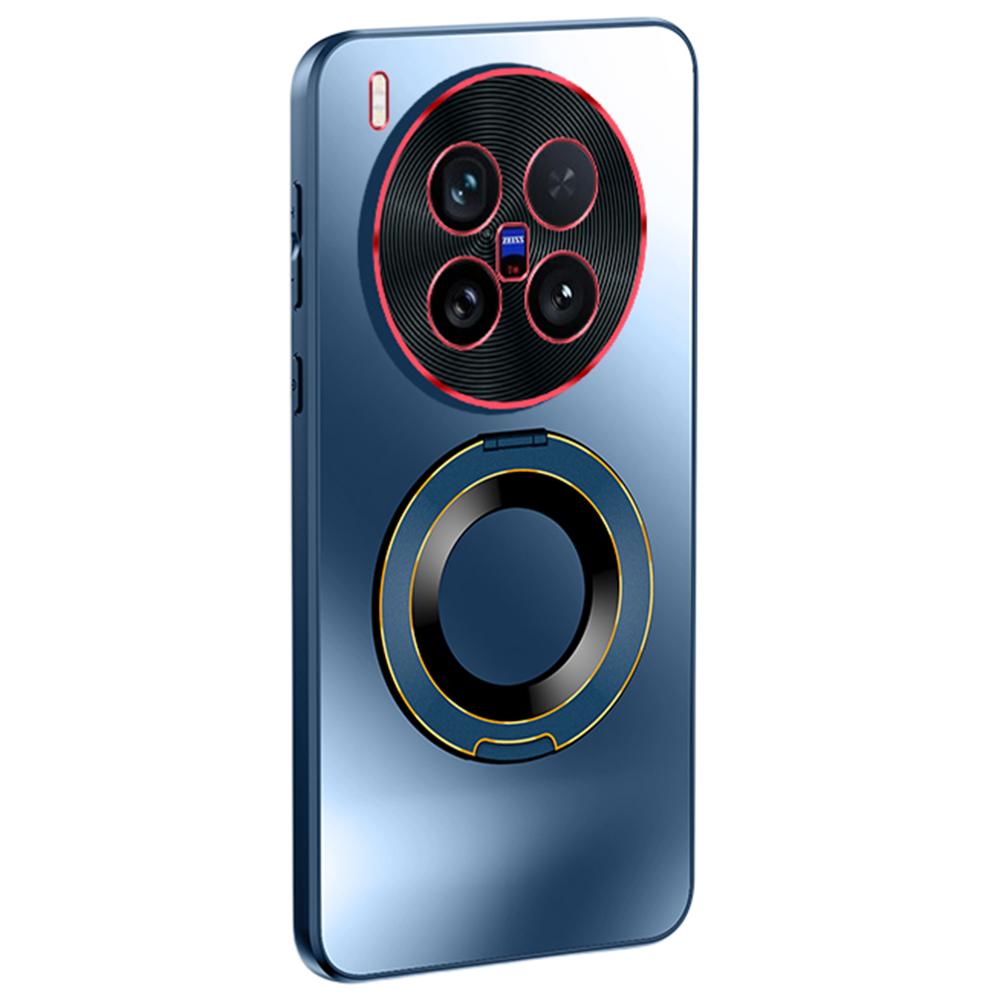 Pro pouzdro na telefon vivo X200 Ultra 5G s kroužkovým stojánkem, dvoubarevný objektiv, matný kryt s AG povrchem na dotek