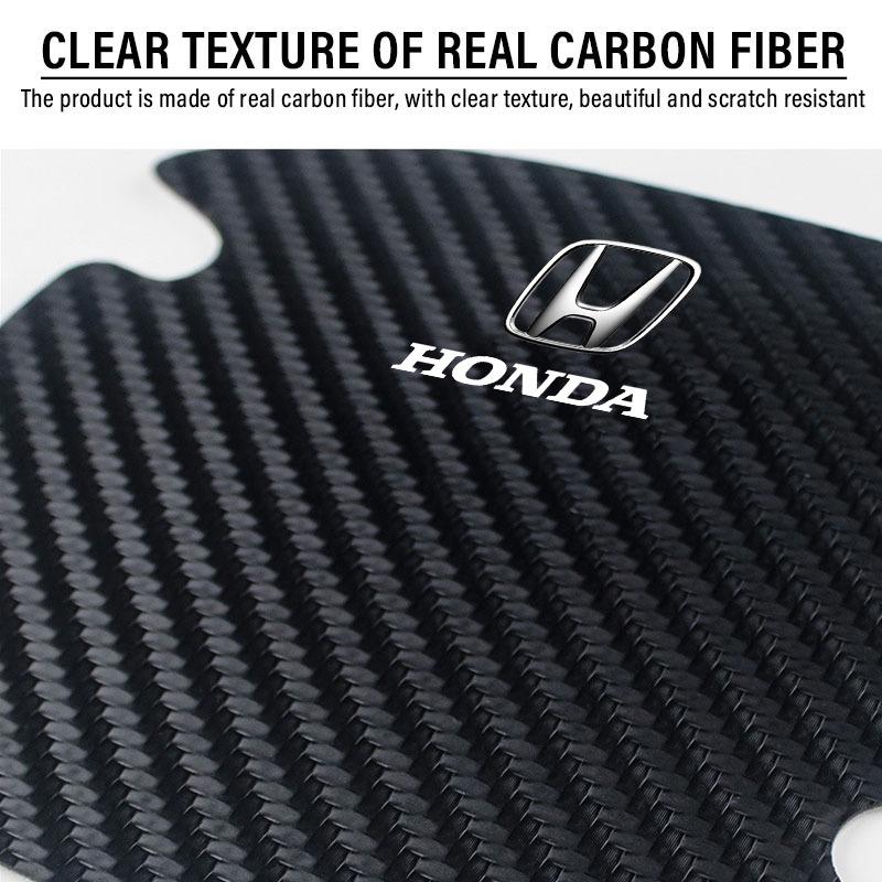 4P/Set Car Door Handle Anti-scratch Sticker Carbon Fibre for Honda Civic Fit Jazz Accord Pilot Passport Stepwgn CRV BRV HRV Vezel