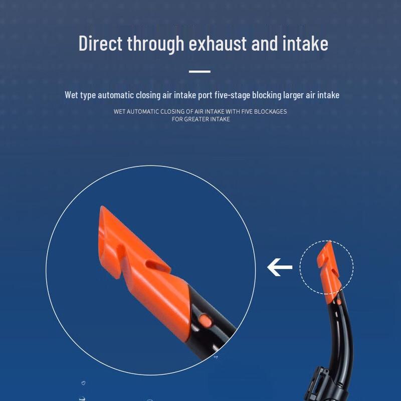 YBLKJ S12P Half-Dry Silicone Snorkel