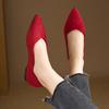 Women Flats Spring Solid Color Flat Shoes Casual Non Slip Sneakers Rubber Sole Pointed Loafers Comfortable Women Shoes