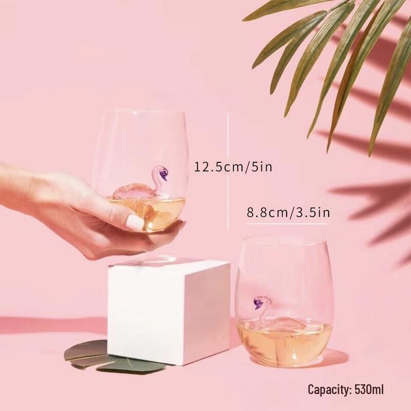 Creative Flamingo Cocktail Glass