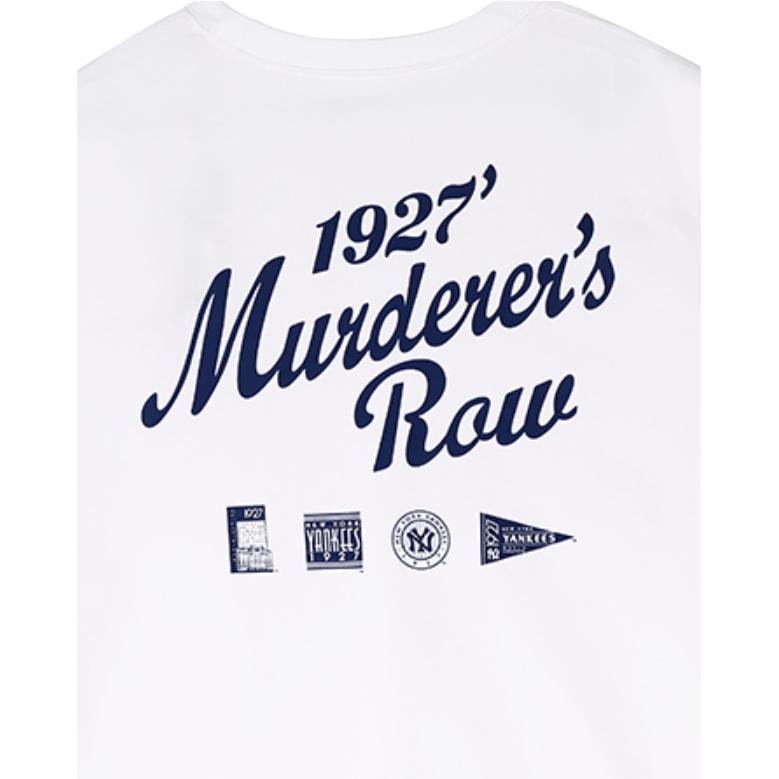 New Era Blue Logo Short Sleeve T-Shirt Unisex tops White 11929688
