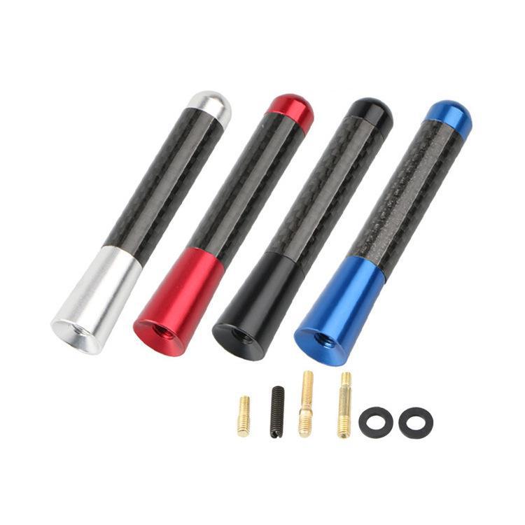 Carbon Fiber Car Radio Antenna, Aluminum Short & Long Antenna for Car Modification & Decoration.