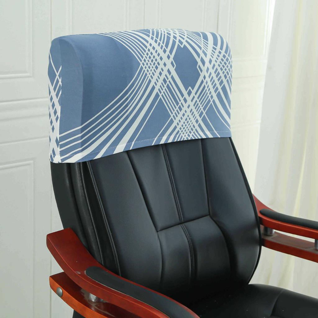 Elastic Boss Chair Headpillow Case Office Chair Cover Swivel Chair Headpillow Case Computer Chair Headpillow Seat Dustproof Head Cover