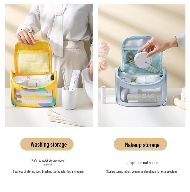 Large Capacity Waterproof Cosmetic Storage Bag and Portable Handbag