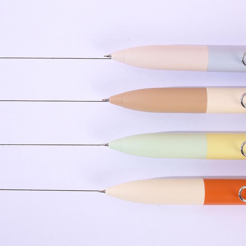 12Pcs Durable and Cute Gel Pen Black Ink Box Pen Tip Retractable 0.5mm Signature Pen Easy To Carry Portable Pen Student School Office Supplies