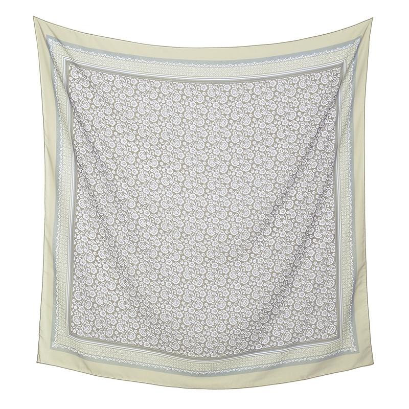 Malaysia Floral Printed 110 Square Scarf Muslim Hijab Women Elegant Shawls Ladies Casual Headscarf Turban Kerchief  Wholesale