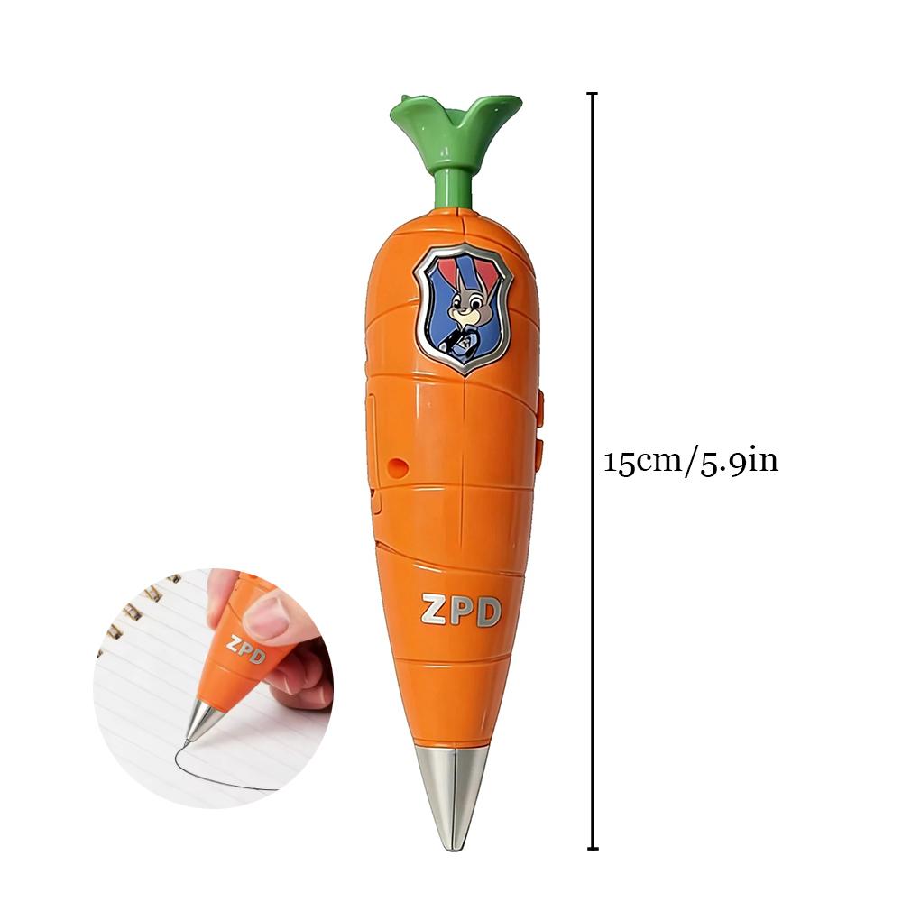 

Zootopia Carrot Voice Recorder Pen Cartoon Kids Ballpoint Pen That Can Be Recorded Creative Multi Functional Pens Gift