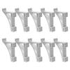 10 Pezzi Ganci Clip per Scaffale Congelatore in Alluminio Bordo Liscio Ganci Clip Robusti per Frigorifero per Supporto Scaffale Vetrina Frigorifera