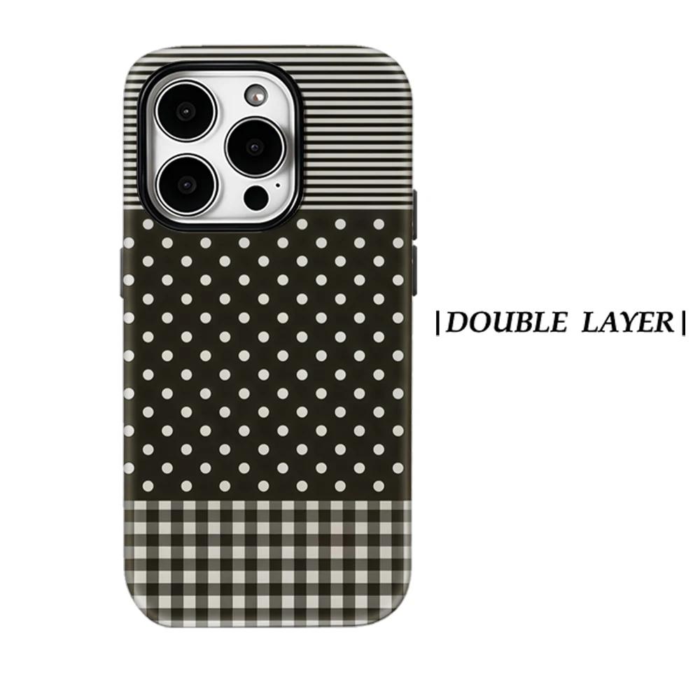

Monochrome Mix Phone Case for IPhone 17 16 15 14 13 Pro Max Plus for Magnetic Single Double-layer Tough Case For iPhone 13 Pro Max