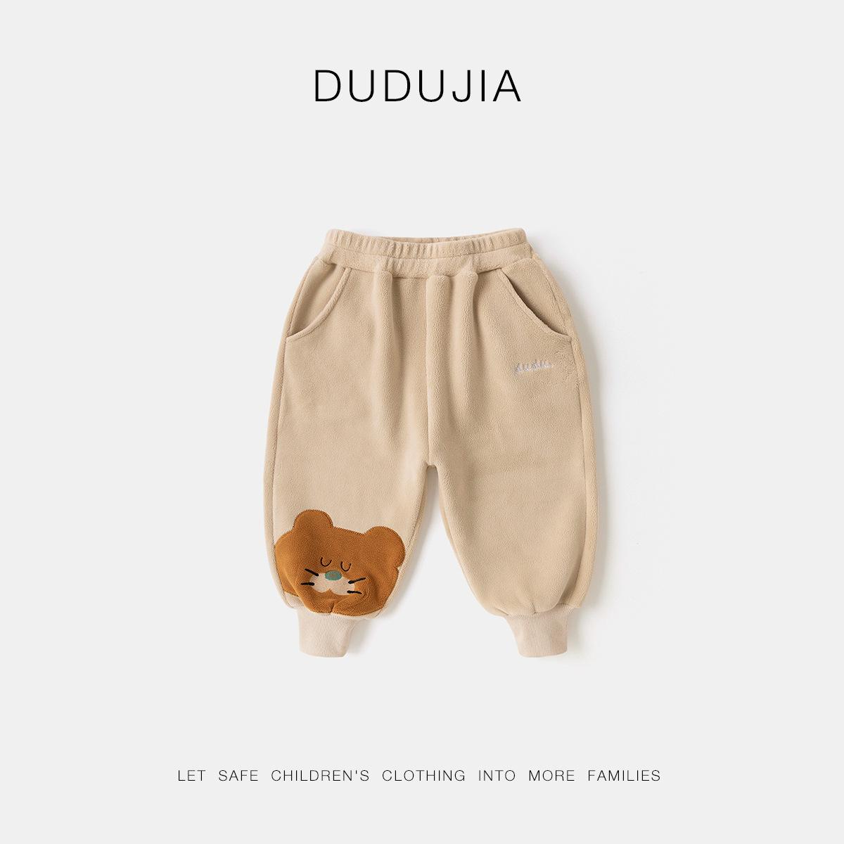 

Dudu Home Детские спортивные штаны из кораллового флиса с мультяшным принтом - Модная весенняя одежда для мальчиков и девочек 73 cm хаки