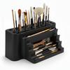 Paint Brush Organizer, Black Stand with Tray, 26 Places