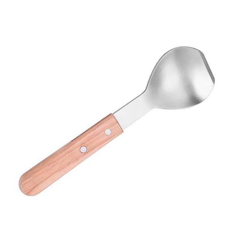 Stainless Steel Ice Cream Shovel with Wood Handle