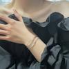 Women Bracelet Double Layer Bright Luster Pendant Everlasting Love Electroplating Anniversary Souvenir Unfading Infinity Charm Bracelet Bangle