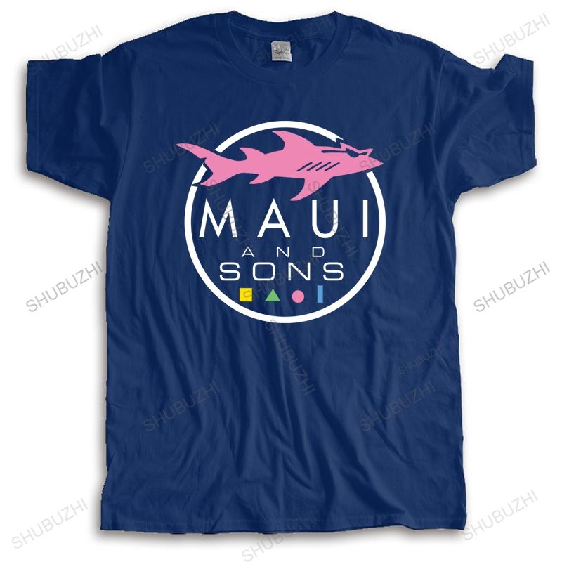Men Brand T-shirt Black O-neck Fahsion Loose Cool Tshirt MAUI AND SONS Bigger Size Homme High Quality Casual Tee-shirt