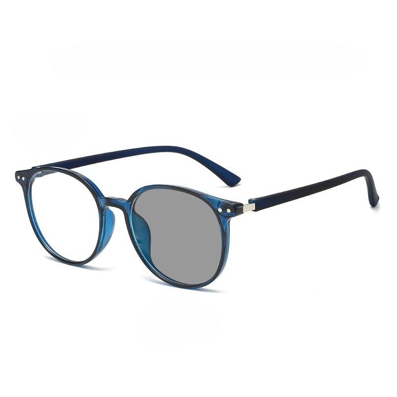 

2026 New High-definition Round Frame Photochromic Women s Myopia Glasses Retro Neutral High-quality Anti Blue Light Glasses 0
